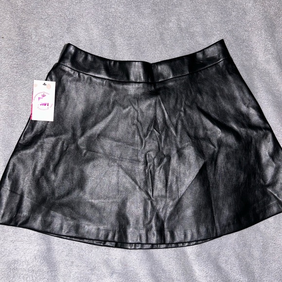 Juicy Couture Dresses & Skirts - Juicy Couture Black Faux Leather Mini Skirt